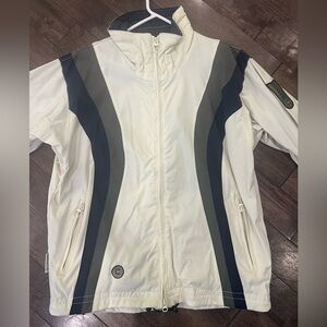 Women's Columbia Cream, Navy & Green Ski Snowboarding Jacket